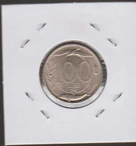 Vista 2 de 1993 IT Turreted Head Left 100 Lire Choice Fine