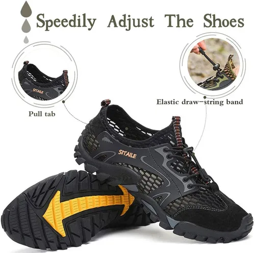 Vista 5 de Zapatos de agua para hombres y mujeres. Secado rápido. Para andar descalzo. Para gimnasia en el agua, natación, para el río. Zapatos para piscina