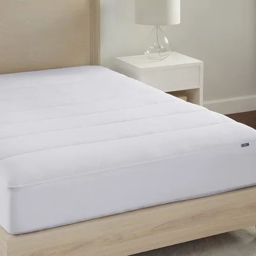 Vista 3 de Serta Power Chill - Protector de colchón refrescante tamaño individual, protector de colchón elástico ajustable, funda superior de almohada suave