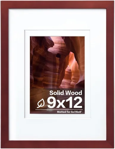 Vista 119 de Egofine - Portarretratos de 4 x 6 pulgadas, de madera maciza con plexiglás, para fotos de 3.5 x 5 con paspartú o de 4 x 6 sin paspartú, para colocar
