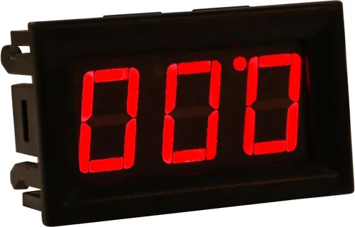 Vista 5 de Voltímetro digital de 3 hilos DC 0.00-30.0V con pantalla LED azul y protección de polaridad inversa