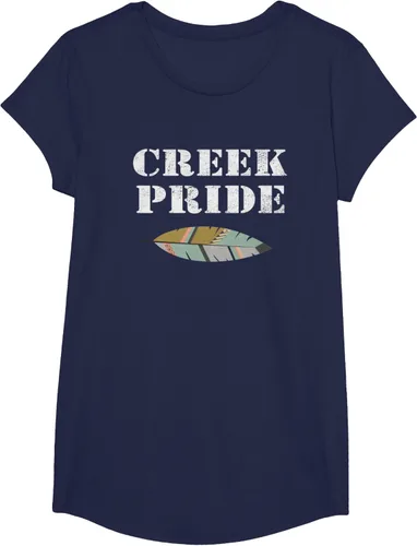 Vista 24 de Creek Native American Pride - Camiseta, Negro, S