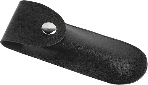 Vista 5 de Abrebotellas Funda de cuero negro Profesional bolsillo plegable portacuchillos