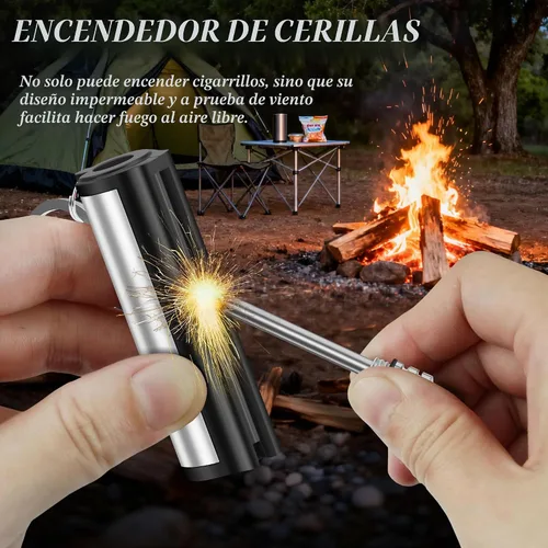 Vista 2 de X-LIGHTER Estuche impermeable para cigarrillos tamaño King de los años 100, con 2 piezas de encendedor permanente, fundas multifunción