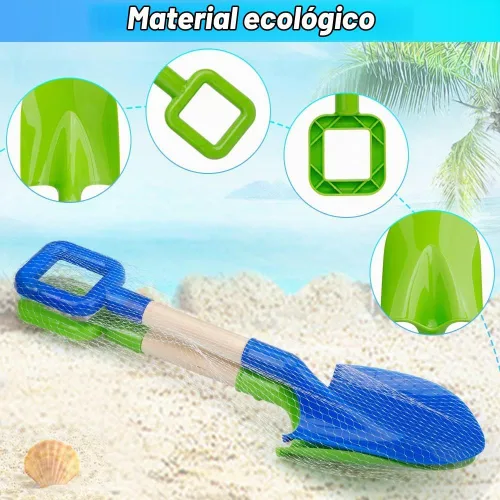 Vista 2 de Dilabnba Juguetes de arena de playa para niños y adultos, palas de arena para jardín y playa, palas de arena para excavar nieve, juego de juguetes