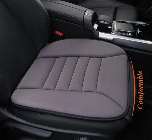 Vista 12 de kingphenix Cojín de asiento de coche con espuma viscoelástica de 1.2 pulgadas, cojín de asiento para coche y silla de oficina (negro)