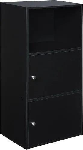 Vista 7 de Convenience Concepts Xtra Storage - Armario de 2 puertas con estante, color cereza
