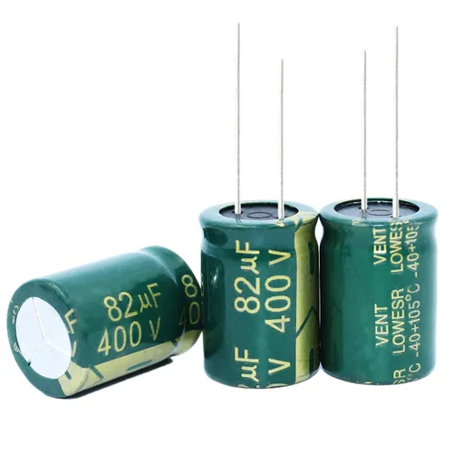 Vista 9 de 20 condensadores electrolíticos de 10 UF/400 V, condensadores electrolíticos de aluminio de alta frecuencia para refrigerador, TV, monitor LCD