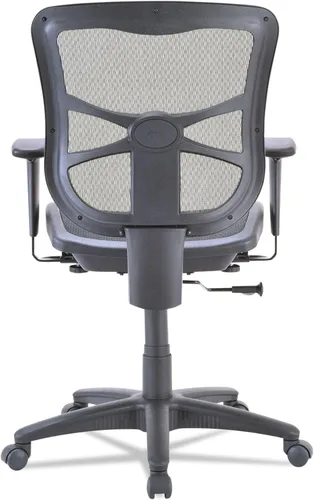 Vista 6 de Alera ALEEL42B18 Elusion Series Silla de malla giratoria/inclinable con respaldo medio - negro