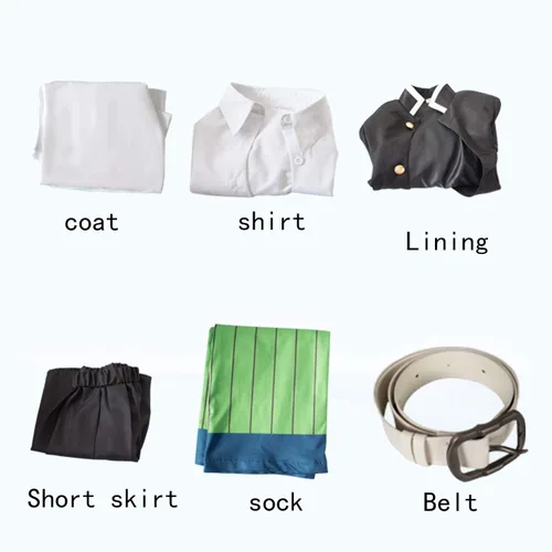 Vista 3 de Demon Slayer - Conjunto de cosplay de anime para cosplay disfraz de kimono para adultos niños y pelucas una variedad de estilos para elegir