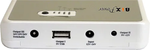 Vista 2 de Pack de batería recargable BiXPower, alta capacidad de 96 watt hora (o 26.000 micro amperios). multi salidas (5V, 9~12V, 16V/19V/24V) - BiXPower BP90