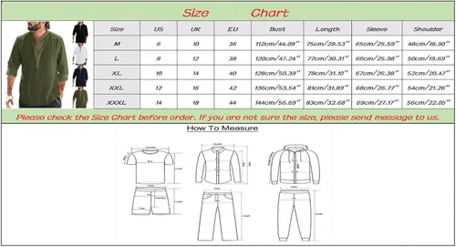 Vista 7 de Camisa de guayabera cubana para hombre, casual, con botones, de manga larga, para playa, hawaiana, para verano, para playa, yoga