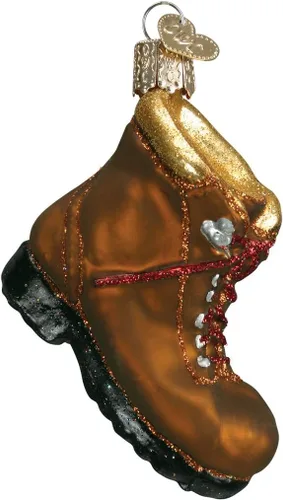 Vista 6 de Old World Christmas Zapatos de baile con punta de ballet, adorno soplado de vidrio para árbol de Navidad, decoración navideña artesanal, colección
