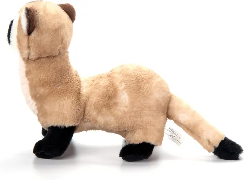 Vista 3 de The Petting Zoo Peluche de hurón de patas negras, regalos para niños, animales salvajes Onez, juguete de peluche de hurón, 12 pulgadas