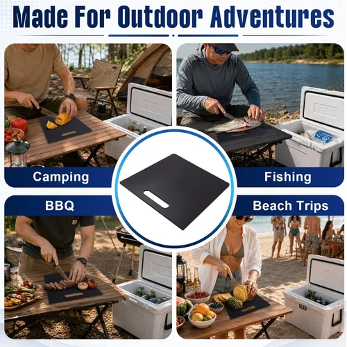 Vista 6 de Cooler Divider Cutting Board Compatible with YETI Tundra 65 Quart Cooler Cooler Accessories Perfect for Outdoors, Camping and Travel, Insert to