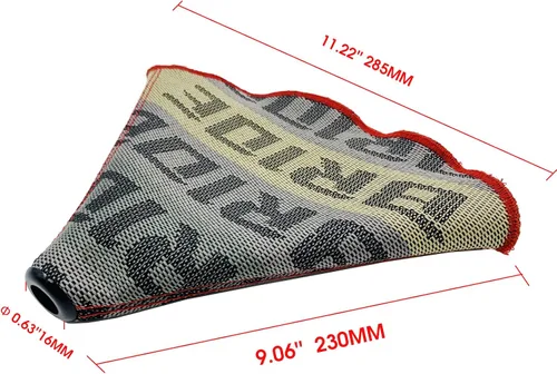 Vista 4 de Collares de Cambio de Marcha para Coche Hyper Fabric Universal, Funda para Polvo de Tela para Palanca de Cambio Manual, Funda de Cabeza de Manillar