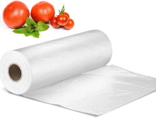 Vista 2 de Bolsa de plástico de 12 x 20 pulgadas, 350 bolsas/rollo, para frutas, verduras, pan, almacenamiento de alimentos.