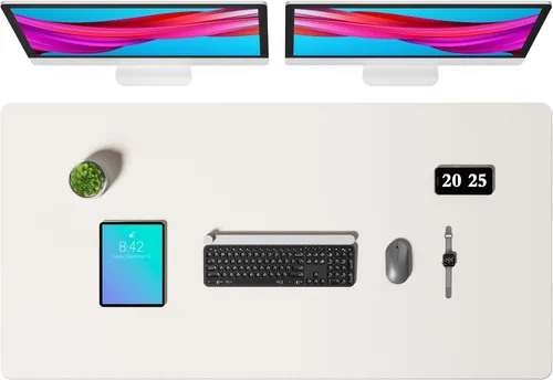 Vista 209 de Aothia - Protector de escritorio de cuero sintético grande, base antideslizante para mouse y superficie para escribir, impermeable, fácil de Agua