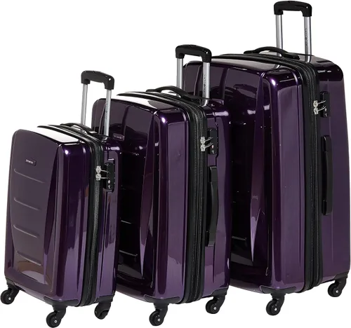 Vista 43 de Samsonite Winfield 2 Equipaje rígido con ruedas giratorias, Carbón vegetal, Grande de 28 pulgadas, a cuadros