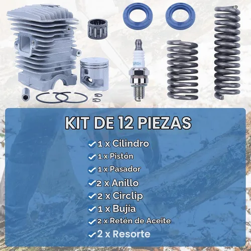 Vista 3 de Kit de pistón de cilindro de 1.575 in para motosierra Stihl MS211 MS 211C MS181C 1139 020 1202