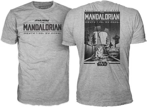 Vista 2 de Funko Pop! & Tee: The Mandalorian - Grogu con galletas - L
