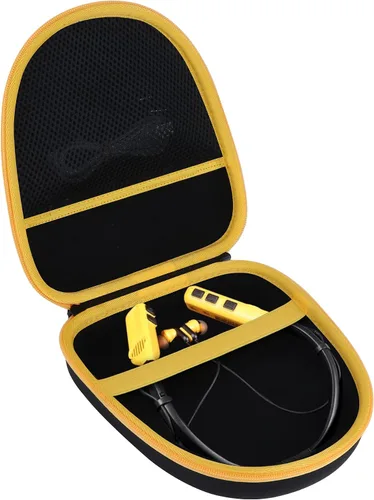 Vista 10 de Lebakort Funda de almacenamiento compatible con auriculares DEWALT resistentes 2 en 1 con banda para el cuello (funda negra)