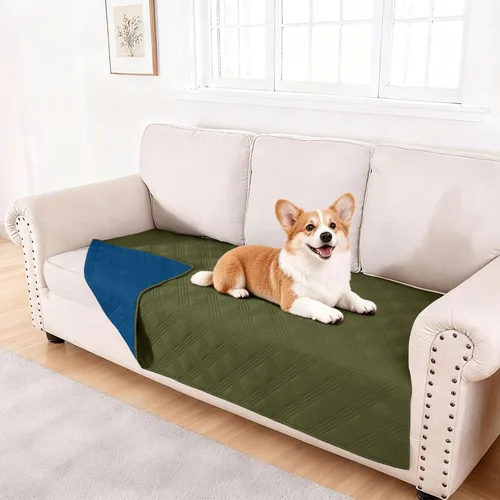 Vista 152 de hyha - Manta impermeable para cama de perro, mantas suaves para mascotas, funda impermeable para sofá para perros, fundas reversibles lavables