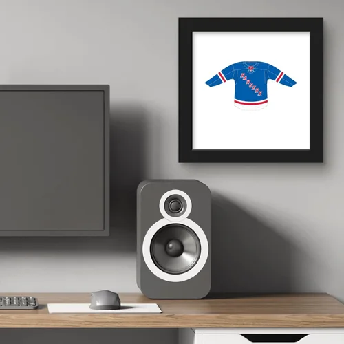 Vista 5 de Trends International Gallery Pops NHL - Póster de pared frontal de uniforme para el hogar, 12.00 x 12.00 pulgadas, versión de marco negro