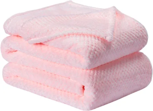 Vista 75 de Manta difusa o manta mullida para bebé, suave y cálida y acogedora manta de lana de coral para niños pequeños, bebés o recién nacidos, para cuna