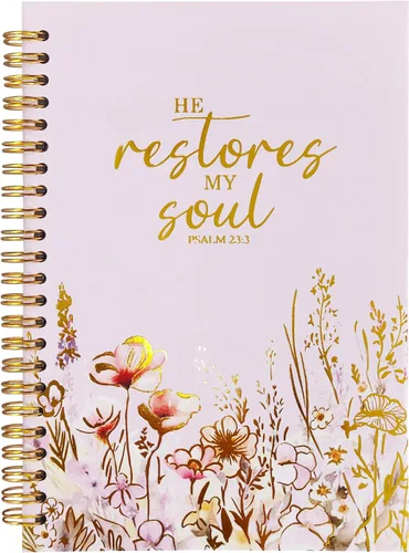 Vista 44 de Faith Can Move Mountains - Cuaderno cristiano - Regalos cristianos inspiradores para mujeres, cuadernos de diario bíblico para tomar notas, cuaderno