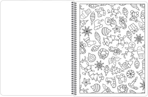 Vista 5 de Libro para colorear de Navidad para adultos (encuadernado lateralmente)