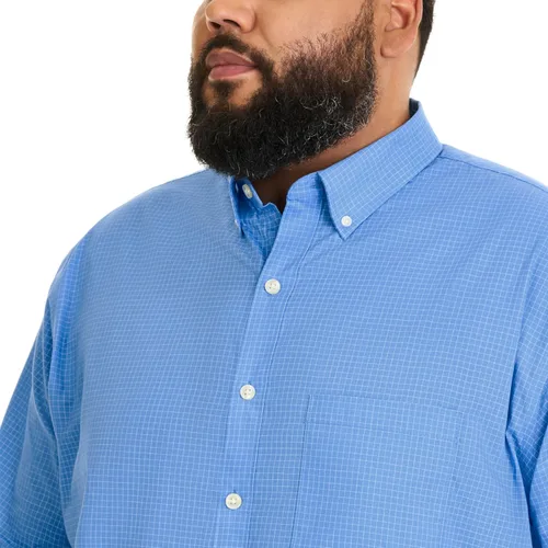 Vista 5 de Van Heusen Mens Big And Tall Wrinkle Free Short Sleeve Button Down Check Shirt