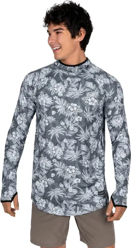 Vista 2 de BLACKSTRAP Camisa de sol UV con capucha y cuello redondo para hombre