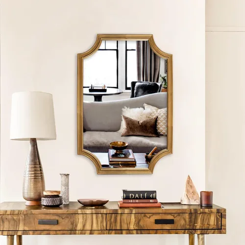 Vista 51 de WallBeyond Espejos de Baño de Madera para Montar en la Pared, 16" x 20" Marco de Madera Rústica Espejos de Pared Decorativos para Sala de Estar