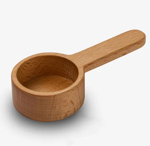 Vista 12 de Cucharas de madera para botes, cuchara de café, cuchara de café molido de madera estilo coreano de 16.8 cm, medición para granos molidos o té