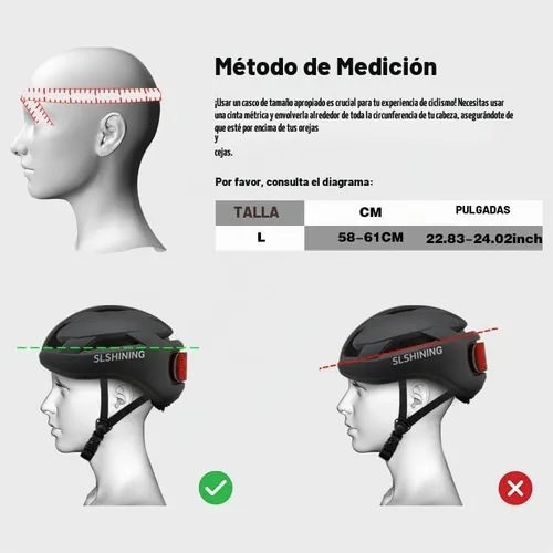 Vista 7 de Casco de bicicleta, programa de aplicación inteligente, casco de bicicleta con luz recargable USB, luz trasera de montaña para adultos y hombres