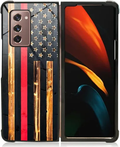 Vista 26 de DAIZAG Funda compatible con Samsung Galaxy Z Fold 2 5G, protección completa, a prueba de golpes, antiarañazos, funda de poliuretano termoplástico
