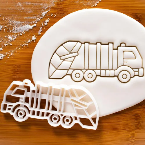 Vista 2 de Cortador de galletas de camión de basura, 1 pieza - Bakerlogy