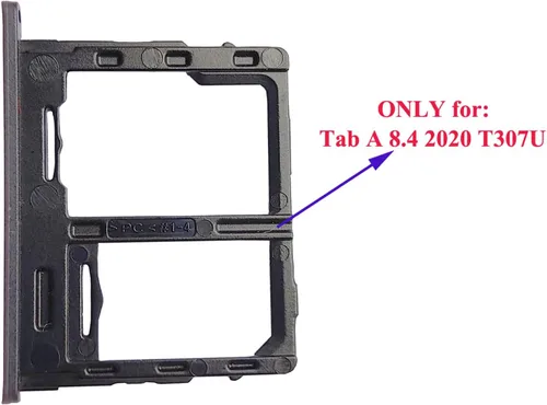 Vista 2 de Ubrokeifixit Galaxy Tab A 8.4 2020 Bandeja para tarjetas Micro SD, soporte de ranura para tarjeta SIM individual de repuesto para Samsung Galaxy Tab