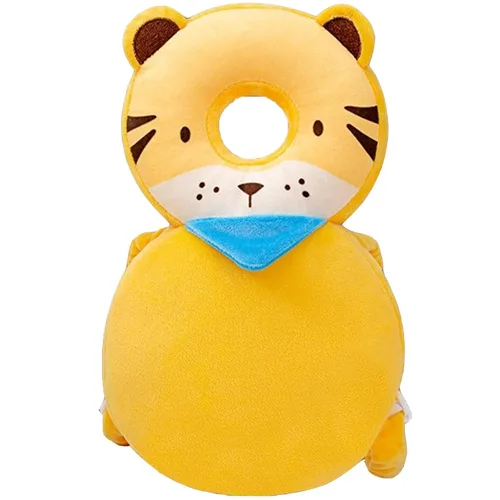 Vista 9 de Protector de cabeza para andador de bebé, ajustable, mochila de protección para la cabeza del bebé, almohadilla de seguridad (ángel) Protector