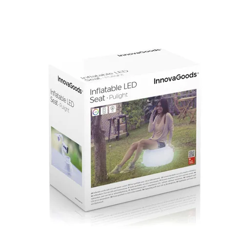 Vista 14 de Asiento Hinchable con LED Multicolor y Mando a Distancia Pulight InnovaGoods