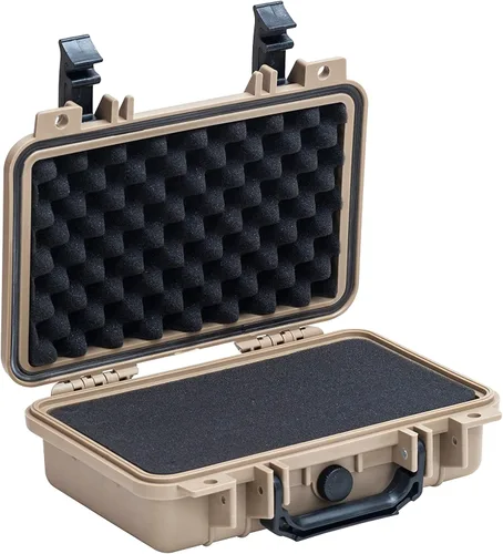 Vista 2 de MEIJIA Funda rígida protectora impermeable portátil para todo tipo de clima, funda para cámara pequeña, funda seca con espuma personalizable