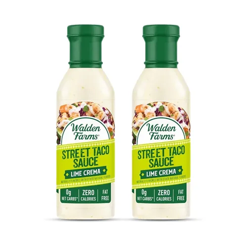 Vista 18 de Walden Farms Street Taco Sauce Creamy Chipotle - Sin calorías, sin gluten, bajo en carbohidratos, apto para dieta cetogénica, sin azúcar, sabor a