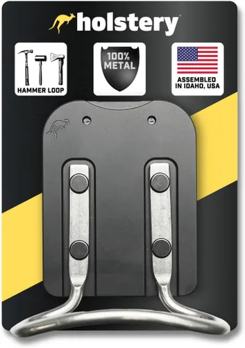 Vista 7 de Holstery HammerMaster Bucle Porta Martillo - Funda de Cinturón con Clip para Herramientas Sostiene Martillos, Hacha o Mazo