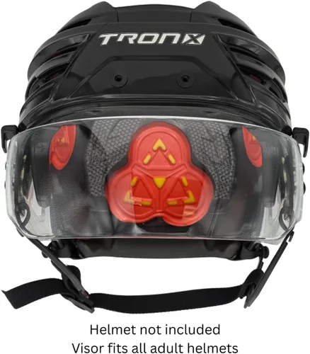 Vista 4 de TronX Casco de hockey de corte ventilado S40 Visera transparente (antiarañazos/antivaho) Certificado CE
