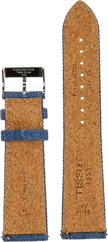 Vista 2 de Tissot T852046781 0.866 in Lug Azul Denim Correa NATO, Mezclilla azul, Moderno