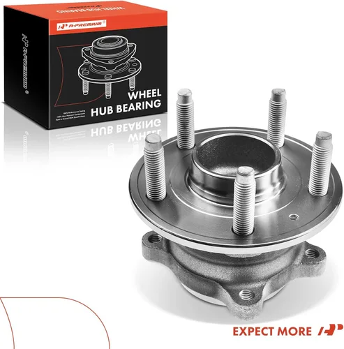 Vista 9 de A-Premium Cojinete de rueda trasera y conjunto de cubo con 5 lengüetas compatible con Chevrolet Cruze 2013-2015, Cruze Limited 2016