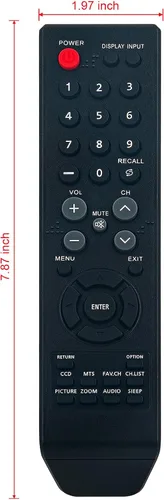 Vista 4 de BN59-00892A Reemplazo de control remoto para Insignia Plasma HDTV NS-42P650A11 NS-50P650A11 NS-51P680A12 NS-P42Q-10A NS-P501Q-10A NS-P502Q-10A