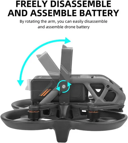 Vista 4 de Cubierta de protección de batería para DJI Avata Drone Hebilla de batería Anti-Suelta Fixer Soporte de Clip de Batería Accesorios Quadcopters