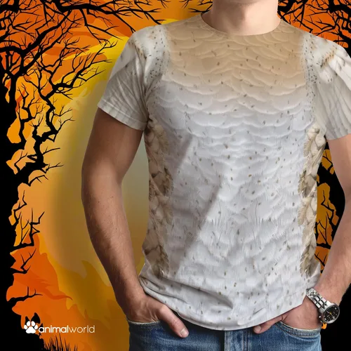 Vista 3 de Disfraz de búho granero de Halloween para adultos